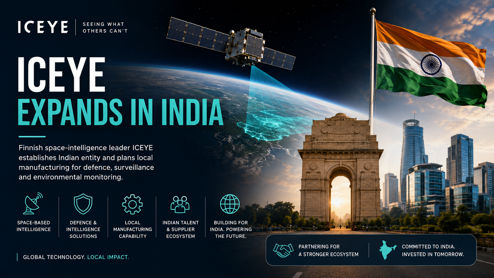 Finnish space technology company expanding into India through local presence and partnerships