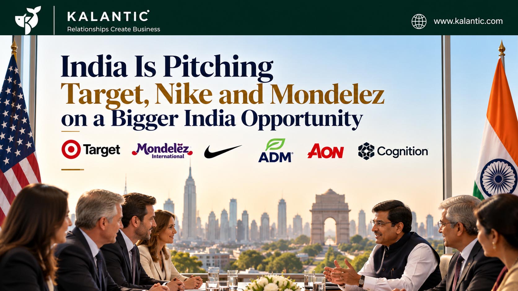 India pitches American companies including Target Nike and Mondelez on investment and market opportunities